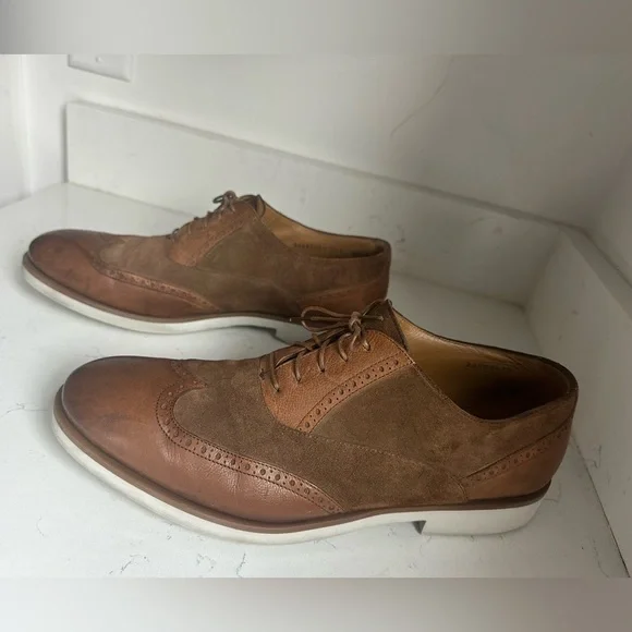 BOSS Eden Brown Suede & Leather Derbys Men's Loafer Sz 9.5‎ - Picture 10 of 11